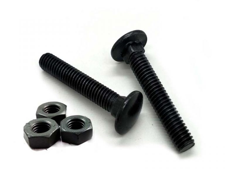 black oxide carriage bolts
